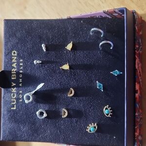 7‎ Pairs Of Pierced Earrings Lucky Brand